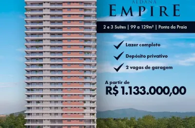 Breve lançamento aldana empire - com 2 ou 3 suítes de 71 m² a  132 m² - churrasqueira a carvão e garagem demarcada