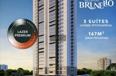 Condomínio edifício villaggio brunello - apartamento no edifício villaggio brunello em cuiabá