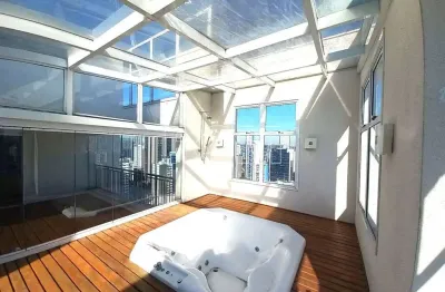 Penthouse em pinheiros com 123m2 e 3 vagas de garagem