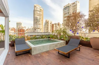 Cobertura duplex na vila nova conceição com 213 m² sendo: 2 dormitórios (1 suíte) e 2 vagas.