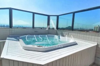 Cobertura duplex no alto da lapa com 384 m² a.u. com 4 suítes, spa e 7 vagas de garagem.