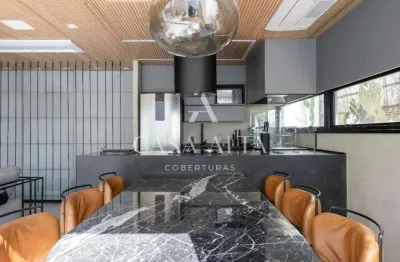 Cobertura duplex na vila madalena com 182 m² a.u. sendo: 2 dormitórios (2 suítes) e 3 vagas de garagem