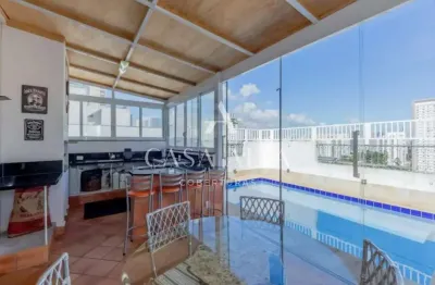 Cobertura duplex no brooklin com 275m² a.u. sendo: 3 dormitórios (2 suítes) e 3 vagas de garagem.