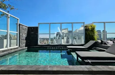 Cobertura duplex no brooklin com 305m² a.u. sendo: 4 dormitórios (3 suítes) e 3 vagas de garagem.