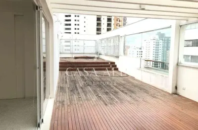 Cobertura duplex no campo belo com 600 m² a.u. sendo 4 dormitórios (2 suítes) e 4 vagas de garagem.