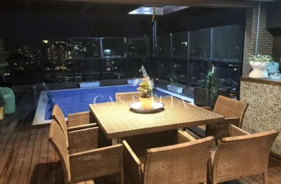 Cobertura duplex na granja julieta 410 m² a.u. sendo:  3 suítes e 6 vagas de garagem + depósito.