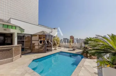 Cobertura duplex em moema com 472 m² a.u. sendo: 3 dormitórios (3 suítes) e 7 vagas de garagem.