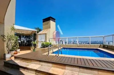 Cobertura duplex no paraiso com 596 m² sendo: 4 dormitórios (4 suítes) e 6 vagas de garagem.