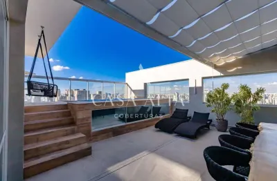 Cobertura duplex magnífica com 309 m², 3 quartos sendo 3 suítes à venda no bairro real parque.