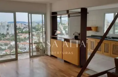 Cobertura na vila madalena com 160 m² sendo 2 dormitórios (2 suítes) e 2 vagas de garagem.