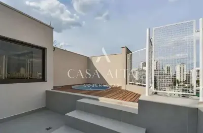 Cobertura duplex clean com 128 m², 2 quartos sendo em suítes americana à venda no bairro vila madalena.