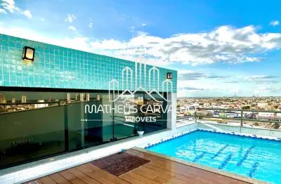 Cobertura duplex com piscina privativa e área gourmet — viva o melhor do centro de feira!