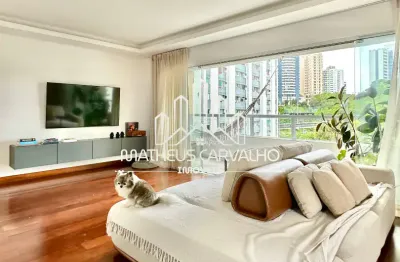 Apto alto padrão com 180m² | 3/4 + suíte com closet + dependência | mobiliado | nascente