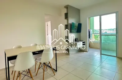 Apartamento 2/4 mobiliado com varanda, churrasqueira e ar-condicionado | bairro sim