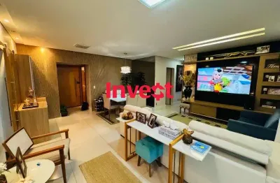 Apartamento moderno , 3 suítes , espaço goumert com churrasqueira , vista livre , praça 209 em águas claras .