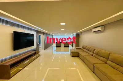 Apartamento mobiliado , moderno , projeto arquitetônico , 3 quartos , 204m² na rua 03 em vicente pires .