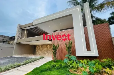 Casa moderna , projetada , 4 suítes , piscina , nova , 560m², dentro de condomínio no conjunto 5 em arniqueiras .