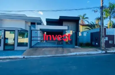 Casa moderna, dentro de condomínio, 4 suítes, lazer completo na rua 05 em vicente pires.