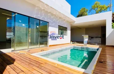 Excelente casa nova, 3 suítes - lote 290m² - conjunto 5, arniqueiras!!