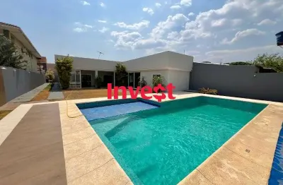 Casa moderna, dentro de condomínio, 4 quartos, lazer completo, lote de 825m² na rua 10 em vicente pires.
