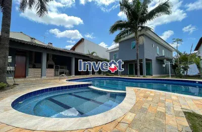 Exclusiva! casa excelente, dentro de condomínio, 6 quartos, lazer completo, lote de 800m² na rua 08 em vicente pires.