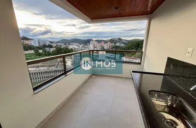 Apartamento novo com 2 quartos, suíte e varanda gourmet no morro da gloria - disponíveis venda e locação