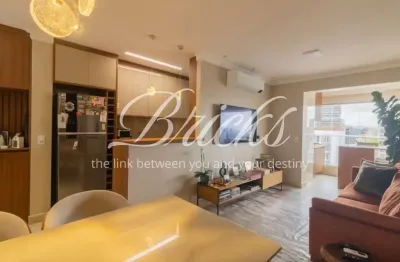 Apartamento a venda no brooklin - varanda gourmet - 69m² - semi novo