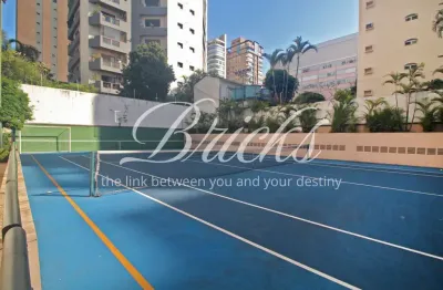 Apartamento em moema com 242m² - lazer com quadra de tênis - 1 por andar - 3 suites venda ou locação