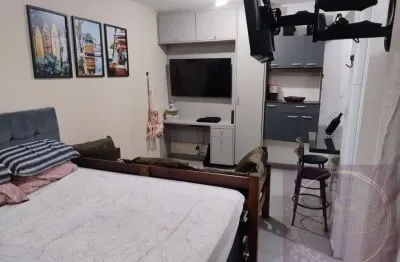 Sala living para venda em santos, ponta da praia, 1 dormitório, 1 banheiro, 1 vaga