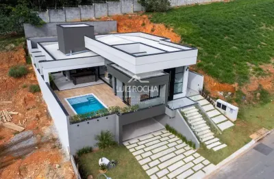 Casa térrea em condomínio com 3 quartos (suítes) + escritório à venda, 317 m² por r$ 2.950.000 - co