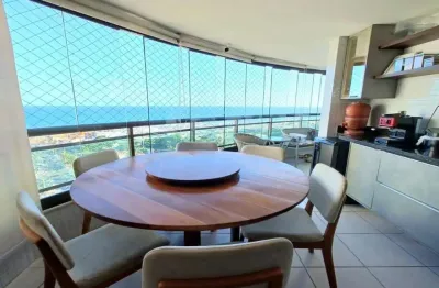 Apartamento de luxo em patamares, com 137m², 3 suítes, vista mar!
