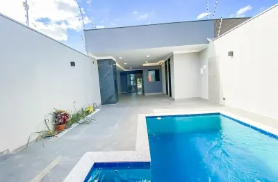 Casa nova no jardim alvorada com piscina– elegância, conforto e lazer por r$ 750.000
