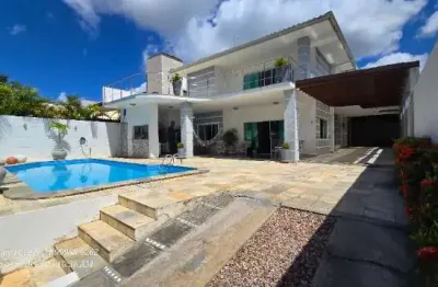 Casa em condomínio fechado com 6 quartos à venda na rua tucunaré, 195, portão, lauro de freitas por r$ 2.100.000