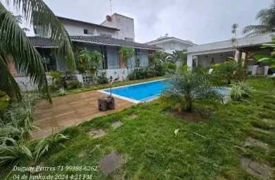 Casa em condomínio fechado com 4 quartos para alugar na avenida praia de pajussara, s/n, vilas do atlantico, lauro de freitas por r$ 12.000