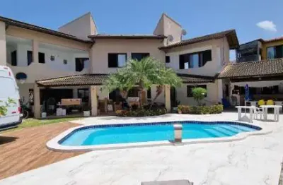 Casa com 6 quartos à venda na rua praia do forte, 111, vilas do atlantico, lauro de freitas por r$ 1.950.000
