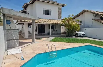 Casa em condomínio fechado com 3 quartos à venda na rua praia de tubarão, sn, vilas do atlantico, lauro de freitas por r$ 1.500.000