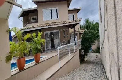 Casa em condomínio fechado com 3 quartos à venda na rua praia de tubarão, vilas do atlantico, lauro de freitas por r$ 1.750.000