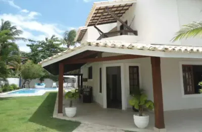 Casa em condomínio fechado com 4 quartos para alugar na rua praia de tubarão, 99, vilas do atlantico, lauro de freitas por r$ 12.000
