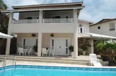 Casa em condomínio fechado com 5 quartos à venda na rua praia de tubarão, sn, vilas do atlantico, lauro de freitas por r$ 1.700.000