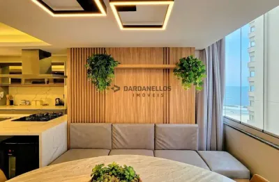 Apartamento finamente mobiliado em prédio frente mar, 2 quartos sendo 1 suíte