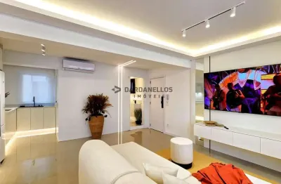 Apartamento reformado e decorado com 3 quartos na quadra do mar em bc.