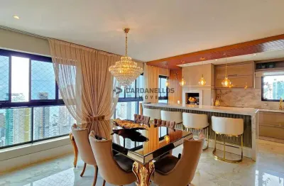 Apartamento mobiliado com 4 quartos, 3 vagas no argos residence e com vista mar