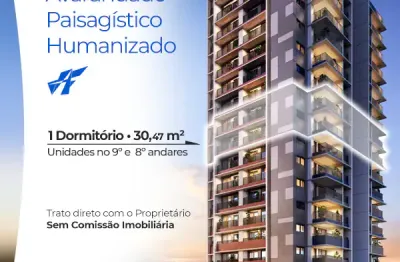 1 dormitório 30,47m² vizinho de muro do shopping frei caneca