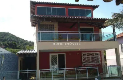 Ótima casa com 4 dormitórios, piscina, churrasqueira, chuveirão  e garagem para 4 carros à venda, 360 m² por r$ 830.000 - itaipu - niterói/rj