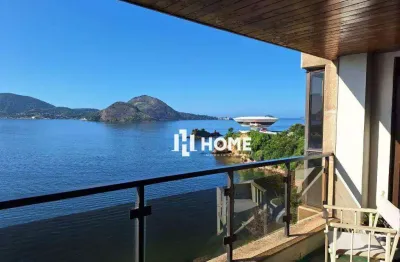 Apartamento com 4 dormitórios à venda, sendo 2 suítes, 500 m² por r$ 3.700.000 - ingá - niterói/rj