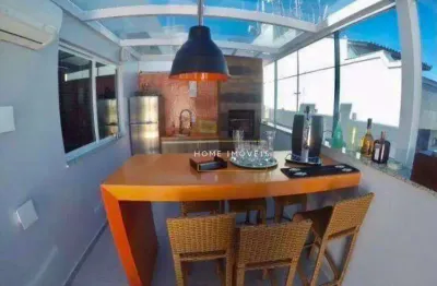 Linda cobertura com 3 dormitórios, piscina, churrasqueira e 2 vagas à venda, 185 m² por r$ 2.400.000 - icaraí - niterói/rj