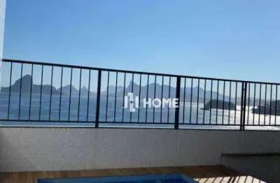 Linda cobertura triplex com 3 dormitórios à venda, sendo 2 suítes  304 m² por r$ 4.200.000 - icaraí - niterói/rj