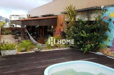Cobertura com 4 dormitórios à venda, 421 m² por r$ 2.600.000,00 - laranjeiras - rio de janeiro/rj