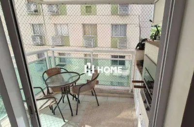 Ótimo apto com 2 dormitórios, 1 suíte, 1 vaga, varanda gourmet, à venda, 70 m² por r$ 595.000 - santa rosa - niterói/rj
