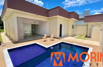 Casa terrea 3 dormitórios, sendo 1 suite e piscina no condominio terras do